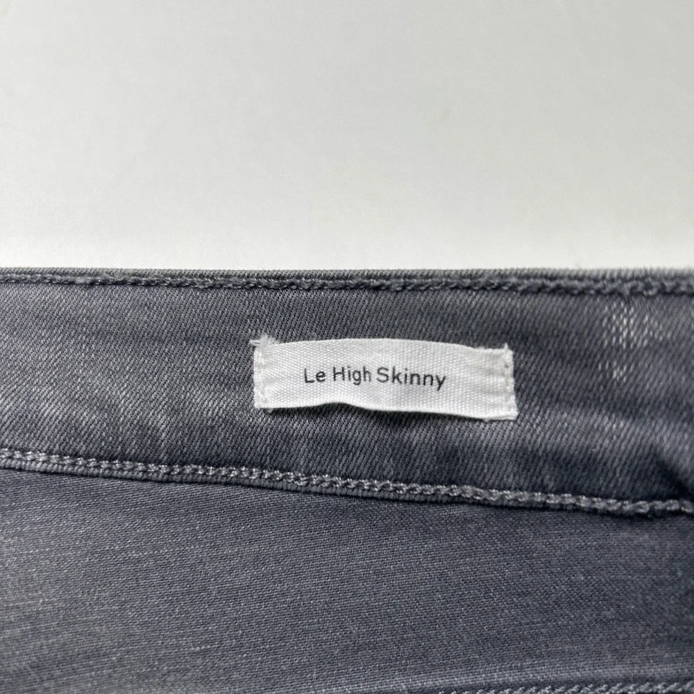 Frame Women Le High Skinny High Rise Stretch Denim Jeans Size 6/28 Charcoal Gray
